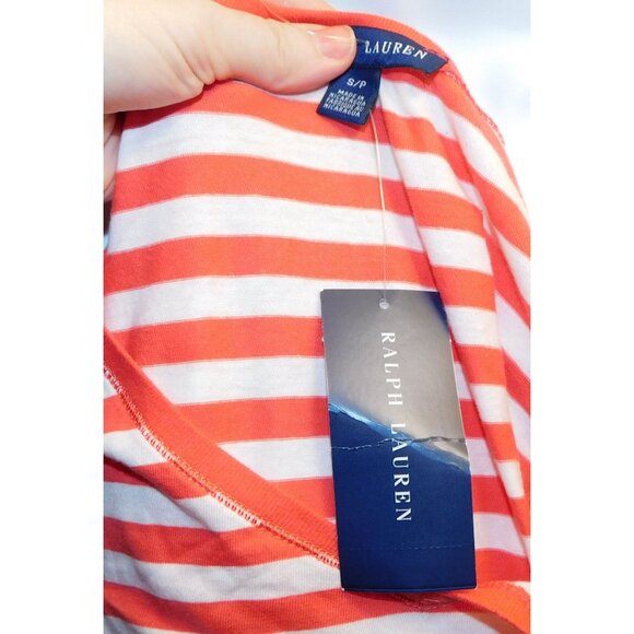 Ralph Lauren Red And White Striped Long Sleeve Shirt - Picture 5 of 6